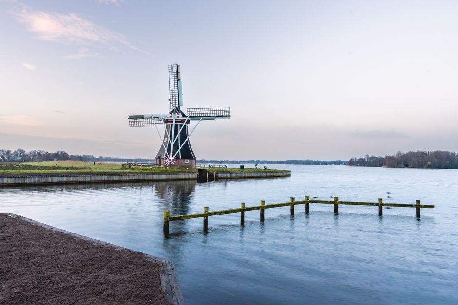 molen, Haarlem foto voor Molen De Adriaan aan het Spaarne